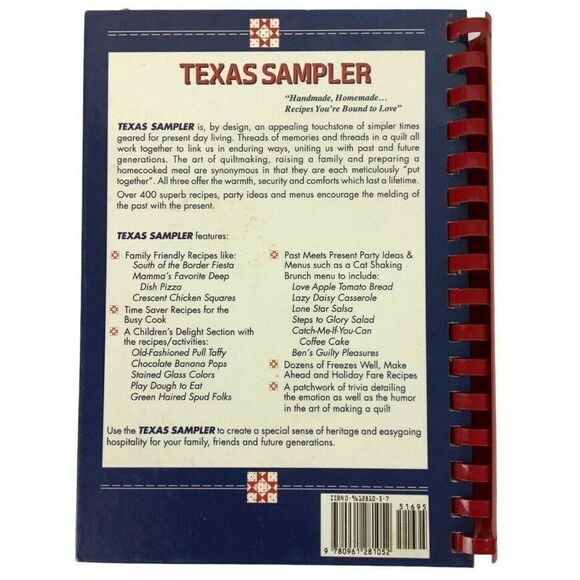 Texas Sampler Cookbook The Junior League of Richardson Vtg 1995 Spiral Bound - Picture 3 of 12